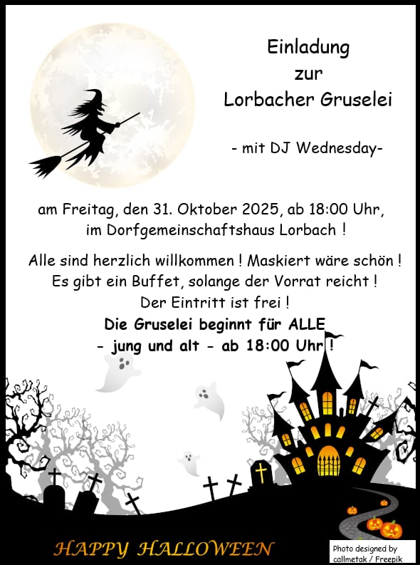 Lorbacher Gruselei 2025